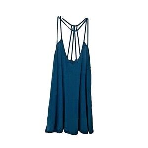 Express One Eleven Women's Tank Strappy Teal Blue Size Medium